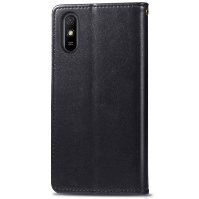 Чохол-книжка GETMAN Gallant шкіряний для Xiaomi Redmi 9A- чорний