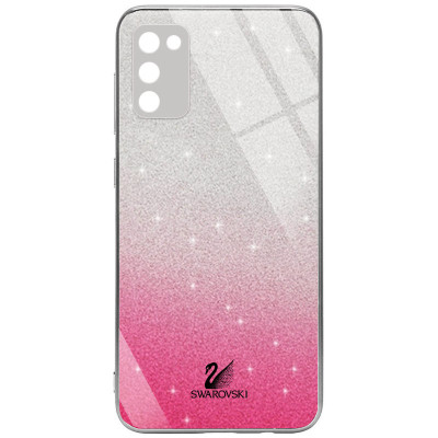 Накладка Swarovski Full Camera для Samsung A02S / A025- малиновий Накладка Swarovski Full Camera для Samsung A02S / A025- малиновий
