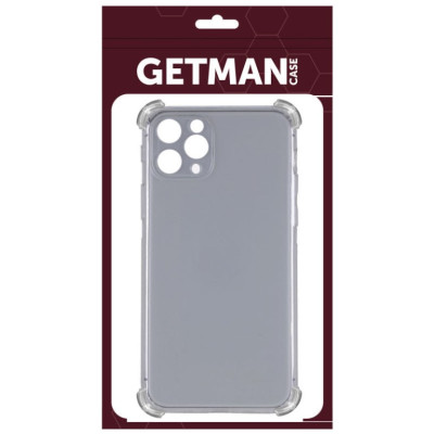 Накладка GETMAN посилені кути для iPhone 12 Pro Max- прозорий тонований Накладка GETMAN посилені кути для iPhone 12 Pro Max- прозорий тонований