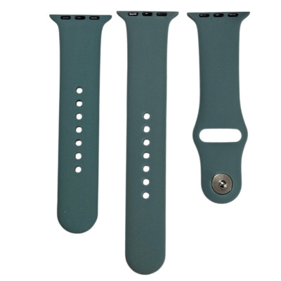 Ремінець силіконовий для Apple Watch Sport Band 38/40/41/42mm(ser.10) (S/M and M/L) 3pcs- зелена трава Ремінець силіконовий для Apple Watch Sport Band 38/40/41/42mm(ser.10) (S/M and M/L) 3pcs- зелена трава