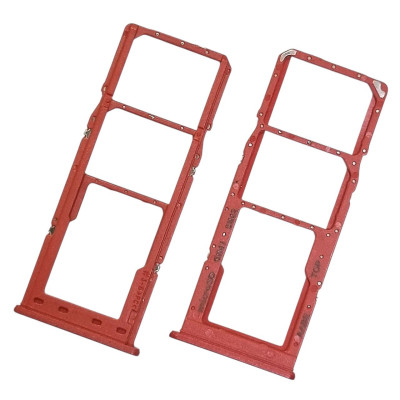 SIM лоток для Samsung A12 / A125 / M12 / M127 Red