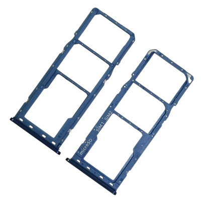 SIM лоток для Samsung A20 / A205 Blue