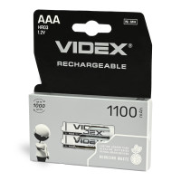 Акумулятор R03 (AAA) Videx (1100mAh) Ni-Mh 2bl (ціна за 1шт) Акумулятор R03 (AAA) Videx (1100mAh) Ni-Mh 2bl (ціна за 1шт)