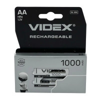 Акумулятор R6 (AA) Videx (1000 mAh) Ni-Mh 2bl (ціна за 1шт) Акумулятор R6 (AA) Videx (1000 mAh) Ni-Mh 2bl (ціна за 1шт)