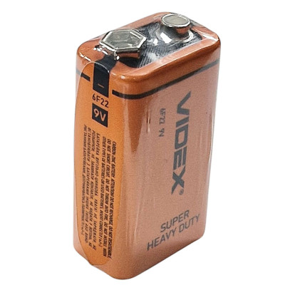 Батарейка 6F22 (крона) Videx shr (ціна за 1шт) Батарейка 6F22 (крона) Videx shr (ціна за 1шт)