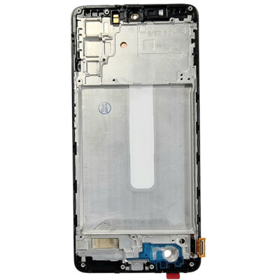 Дисплей для мобільного телефона Samsung M52 5G / M526 Oled with frame з тачскріном Black
