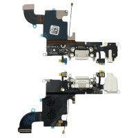 Шлейф з конектором зарядки для iPhone 6S (мікрофон) AAA white Шлейф з конектором зарядки для iPhone 6S (мікрофон) AAA white