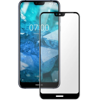 Скло захисне Full Glue для Nokia 7.1 Plus в тех. упаковці- чорний Скло захисне Full Glue для Nokia 7.1 Plus в тех. упаковці- чорний