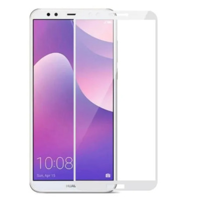 Скло захисне Full Glue Aspor для Huawei Y7 Prime 2018 в тех. упаковці- білий Скло захисне Full Glue Aspor для Huawei Y7 Prime 2018 в тех. упаковці- білий