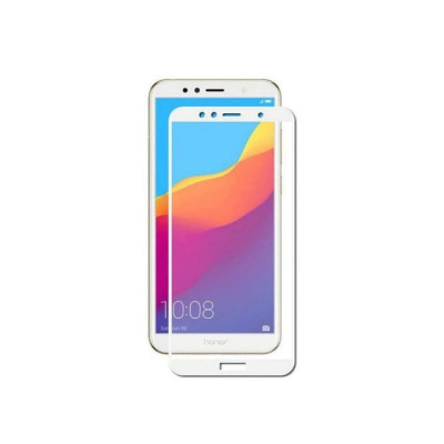 Скло захисне Full Glue для Huawei Y5 2018/Honor 7A в тех. упаковці- білий Скло захисне Full Glue для Huawei Y5 2018/Honor 7A в тех. упаковці- білий