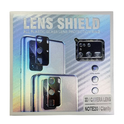 Скло захисне на камеру 3D LENS SHIELD для Samsung Note 20/N980- чорний