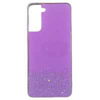 Накладка Metal Dust для Samsung S21 Plus- рожевий