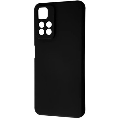 Накладка (з мікрофіброю) Silicone Cover Full Camera (AA) для Xiaomi Redmi Note 11 Pro (China) / Note 11 Pro+ 5G- чорний