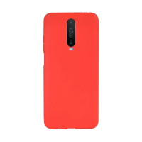 Накладка (з мікрофіброю) Aspor Silicone Full для Xiaomi Redmi K30/Poco X2- червоний