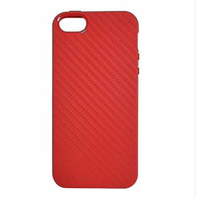 Накладка Aspor карбон для iPhone 5- червоний Накладка Aspor карбон для iPhone 5- червоний
