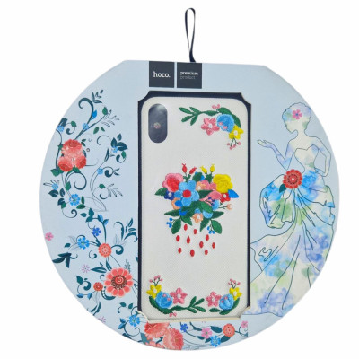 Накладка Hoco summer flowers вишиванка для iPhone X- букет