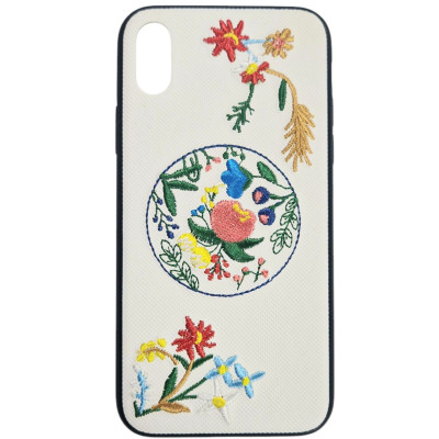 Накладка Hoco summer flowers вишиванка для iPhone X- маргаритка