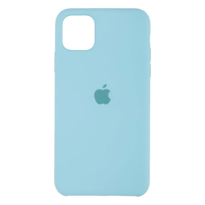 Накладка (з мікрофіброю) Silk Original Full Cover для iPhone 11 Pro Max- №47 бірюзовий