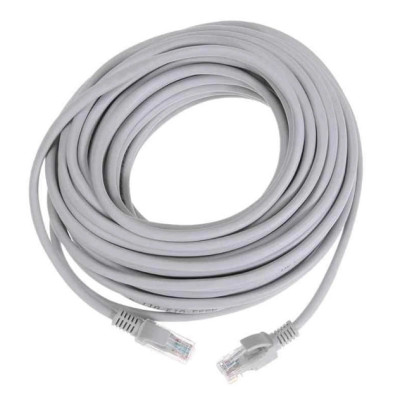 LAN кабель для інтернету CAT5 cheap (15м)- сірий LAN кабель для інтернету CAT5 cheap (15м)- сірий