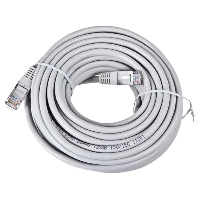LAN кабель для інтернету CAT5 cheap (20м)- сірий LAN кабель для інтернету CAT5 cheap (20м)- сірий