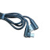 USB кабель micro USB в шкіряній оплітці кутовий