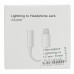 Перехідник с Lightning на 3.5 mm- білий