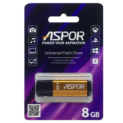 USB Flash Aspor AR121 8GB- золотий