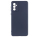 Накладка (з мікрофіброю) Silicone Cover Lakshmi Full Camera для Samsung A34 5G- темно-синій