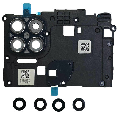 Скло камери для Motorola G9 Power with frame (комплект) Grey Скло камери для Motorola G9 Power with frame (комплект) Grey