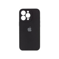 Накладка (з мікрофіброю) Silicon Case Full Camera для iPhone 14 Pro Max (6.7)- чорний