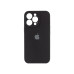 Накладка (з мікрофіброю) Silicon Case Full Camera для iPhone 14 Pro Max (6.7)- чорний
