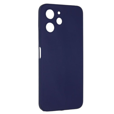 Накладка (з мікрофіброю) Silicone Cover Lakshmi Full Camera для Xiaomi Redmi 12 / Poco M6 Pro 5G- темно-синій