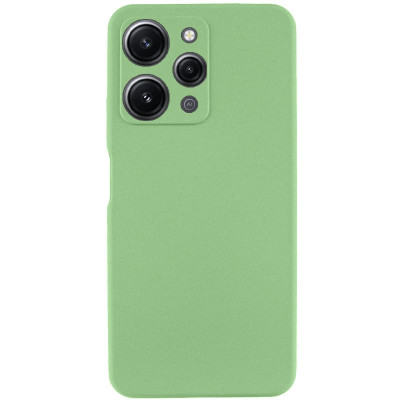 Накладка (з мікрофіброю) Silicone Cover Lakshmi Full Camera для Xiaomi Redmi 12 / Poco M6 Pro 5G- фісташковий