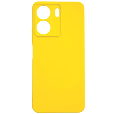 Накладка (з мікрофіброю) Silicone Cover Lakshmi Full Camera для Xiaomi Redmi 13C 4G / Poco C65- жовтий