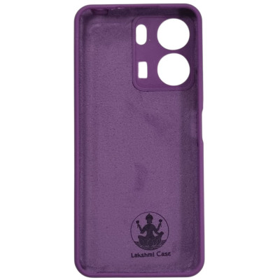 Накладка (з мікрофіброю) Silicone Cover Lakshmi Full Camera для Xiaomi Redmi 13C 4G / Poco C65- фіолетовий