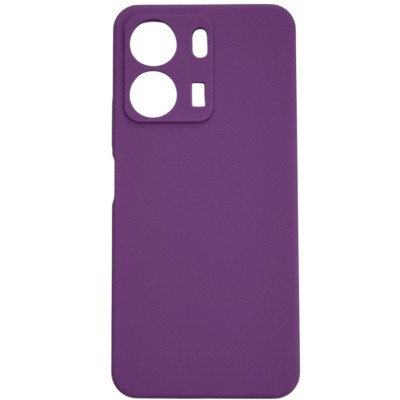 Накладка (з мікрофіброю) Silicone Cover Lakshmi Full Camera для Xiaomi Redmi 13C 4G / Poco C65- фіолетовий