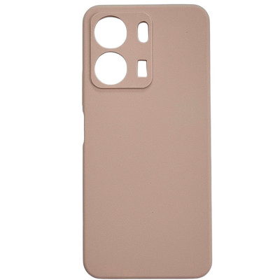 Накладка (з мікрофіброю) Silicone Cover Lakshmi Full Camera для Xiaomi Redmi 13C 4G / Poco C65- рожевий пісок