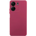Накладка (з мікрофіброю) Silicone Cover Lakshmi Full Camera (A) для Xiaomi Redmi 13C 4G / Poco C65- марсала