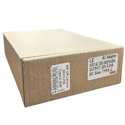 Блок живлення для ноутбука OR Lenovo 20V/3.25A Type-C 65W