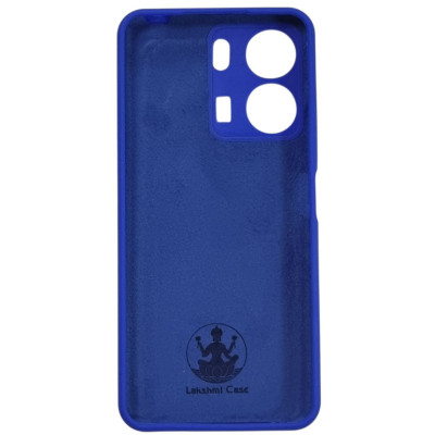 Накладка (з мікрофіброю) Silicone Cover Lakshmi Full Camera для Xiaomi Redmi 13C 4G / Poco C65- ультра-синій