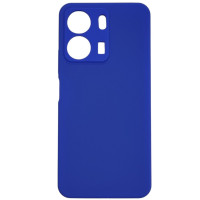 Накладка (з мікрофіброю) Silicone Cover Lakshmi Full Camera для Xiaomi Redmi 13C 4G / Poco C65- ультра-синій