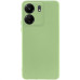 Накладка (з мікрофіброю) Silicone Cover Lakshmi Full Camera (A) для Xiaomi Redmi 13C 4G / Poco C65- фісташковий