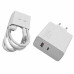 Мережевий зарядний пристрій Xiaomi (MDY-15-EJ) 120W PD (USB-A+USB-C) + кабель Type-C to Type-C- білий