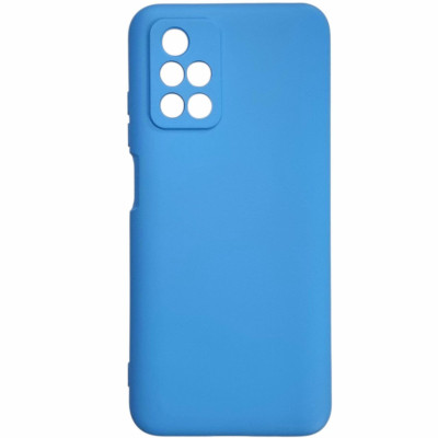 Накладка (з мікрофіброю) GETMAN Liquid Silk Full Camera для Xiaomi Redmi 10- блакитний Накладка (з мікрофіброю) GETMAN Liquid Silk Full Camera для Xiaomi Redmi 10- блакитний