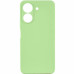 Накладка (з мікрофіброю) GETMAN Liquid Silk Full Camera для Xiaomi Redmi 13C 4G / Poco C65- фісташковий