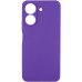 Накладка (з мікрофіброю) GETMAN Liquid Silk Full Camera для Xiaomi Redmi 13C 4G / Poco C65- ультра-фіолетовий