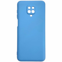 Накладка (з мікрофіброю) GETMAN Liquid Silk Full Camera для Xiaomi Redmi Note 9 Pro / Note 9s- блакитний Накладка (з мікрофіброю) GETMAN Liquid Silk Full Camera для Xiaomi Redmi Note 9 Pro / Note 9s- блакитний