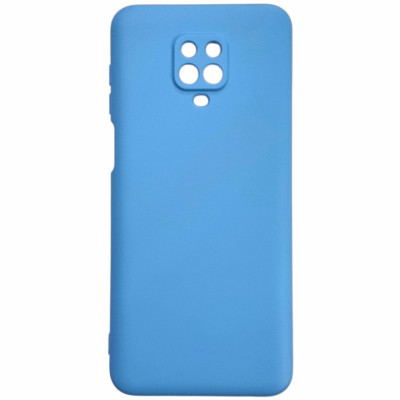 Накладка (з мікрофіброю) GETMAN Liquid Silk Full Camera для Xiaomi Redmi Note 9 Pro / Note 9s- блакитний Накладка (з мікрофіброю) GETMAN Liquid Silk Full Camera для Xiaomi Redmi Note 9 Pro / Note 9s- блакитний