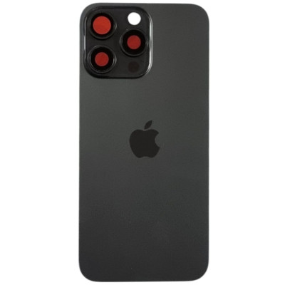 Задня кришка для iPhone 15 Pro with frame, camera glass, MagSafe, Original PRC Titanium Black