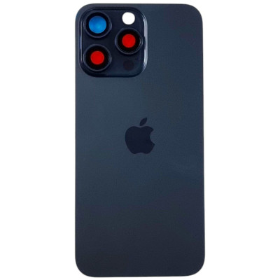 Задня кришка для iPhone 15 Pro Max with frame, camera glass, MagSafe, Original PRC Titanium Blue